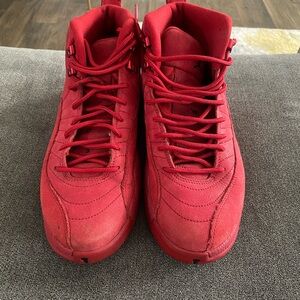 Red Jordan 12s
